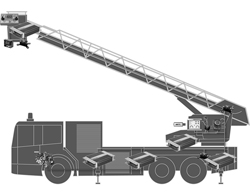 带钩云梯消防车